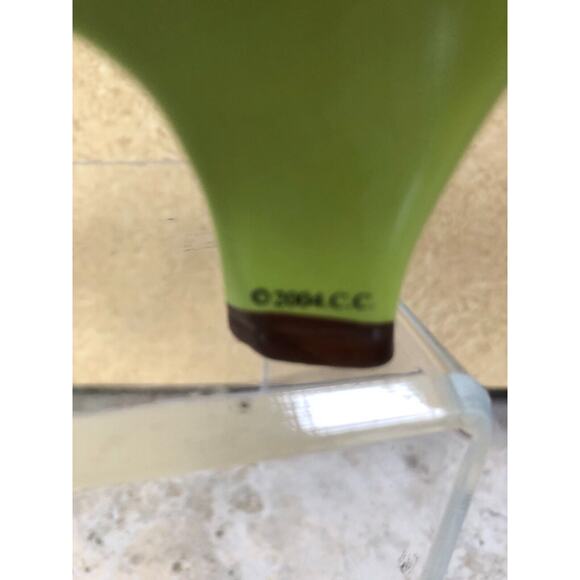 Diane's Happy Toes Tea Light Candle Holder Green Flower Thong Diane Artware 2004 - Picture 8 of 8